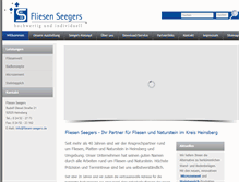 Tablet Screenshot of fliesen-seegers.de